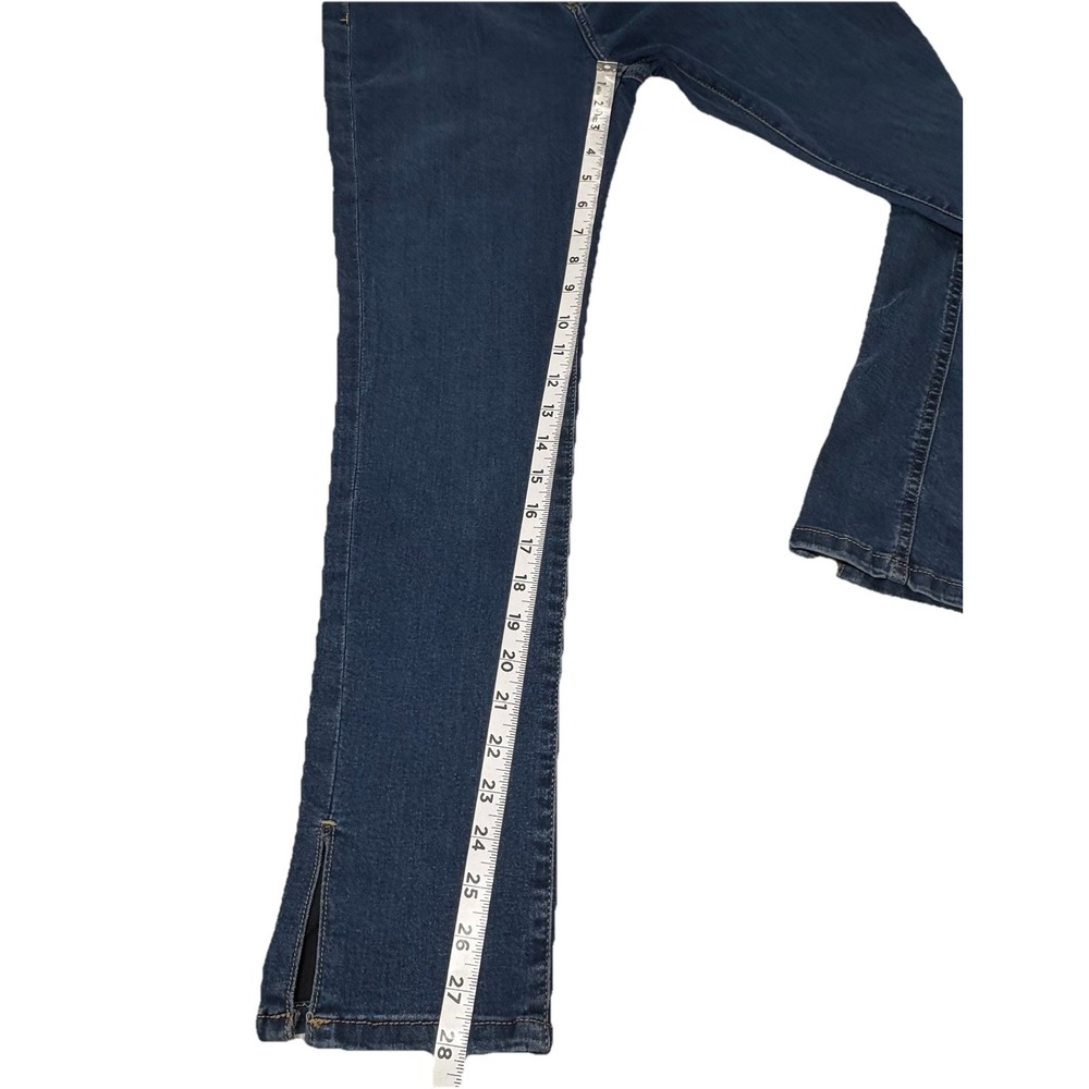 NEW Free People Riley Slit Skinny Jeans 30 Nightshade Blue Boho Stretch MSRP $78 - Picture 6 of 8